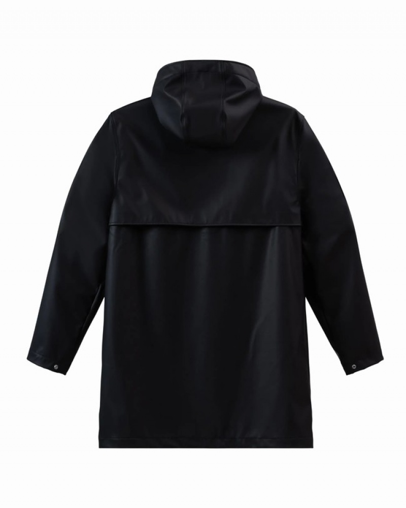 Jaquetas Herschel Long Rain Pretas | MCRT43905