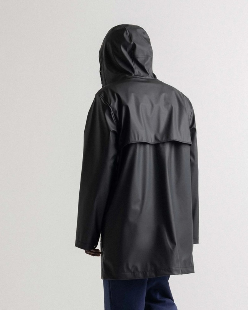Jaquetas Herschel Long Rain Pretas | MCRT43905