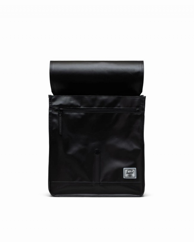 Mochilas Herschel City Medio-Volume | Weather Resistant Pretas | CQGU49760