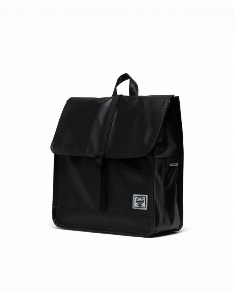 Mochilas Herschel City Medio-Volume | Weather Resistant Pretas | CQGU49760