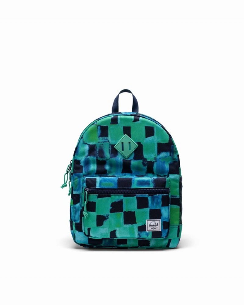 Mochilas Herschel Heritage Azuis Verdes | QHEO04862