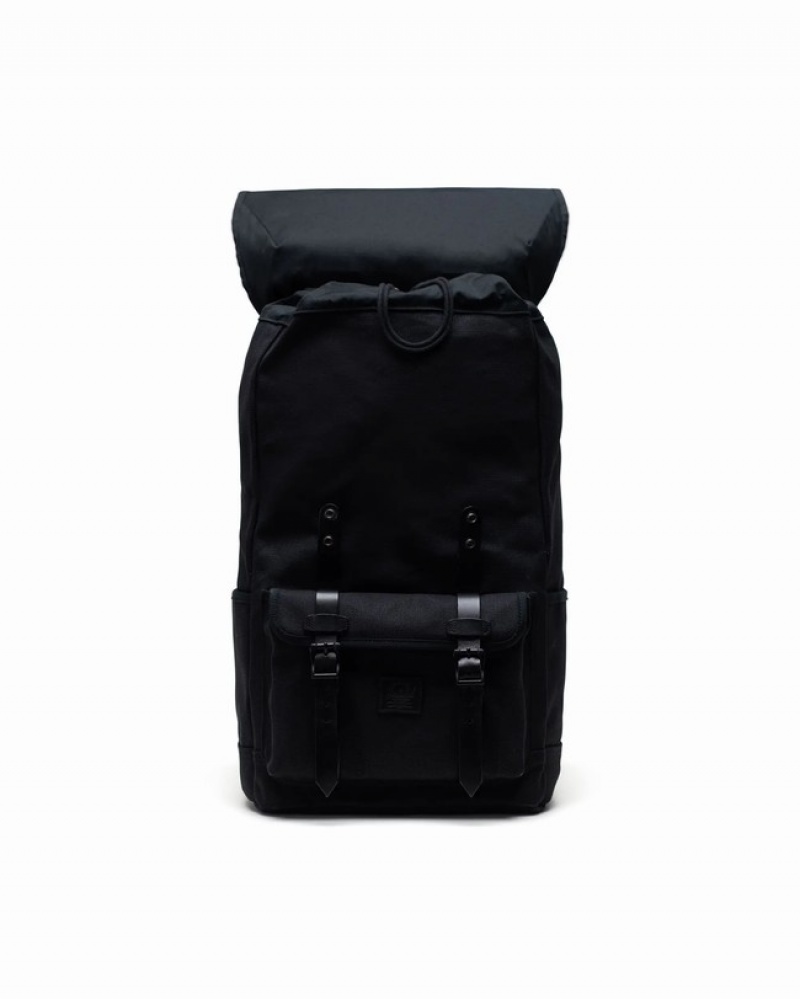 Mochilas Herschel Little America | Heavyweight Lona Pretas | TCJE24038