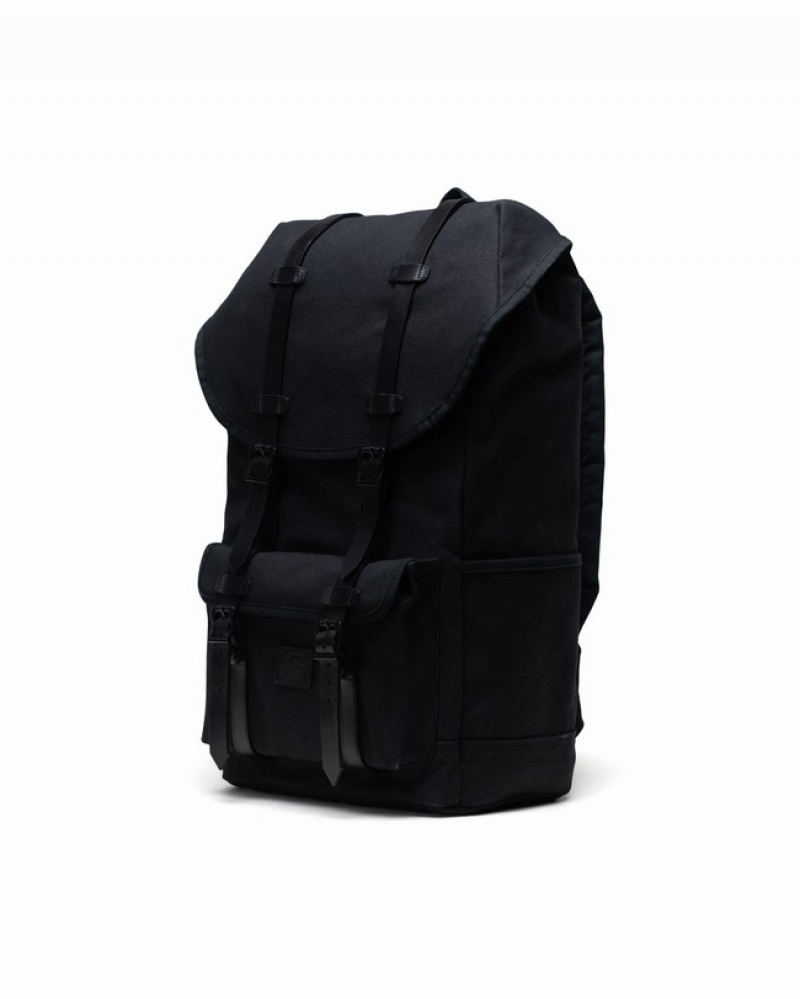 Mochilas Herschel Little America | Heavyweight Lona Pretas | TCJE24038