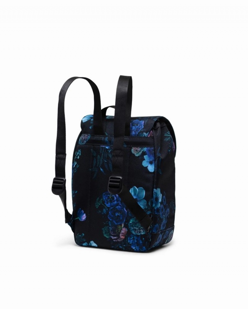 Mochilas Herschel Retreat | Mini Pretas Azuis | ZNOA82739