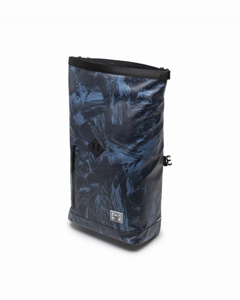 Mochilas Herschel Roll Top | Weather Resistant Cinzentas Azuis | FQAH46723