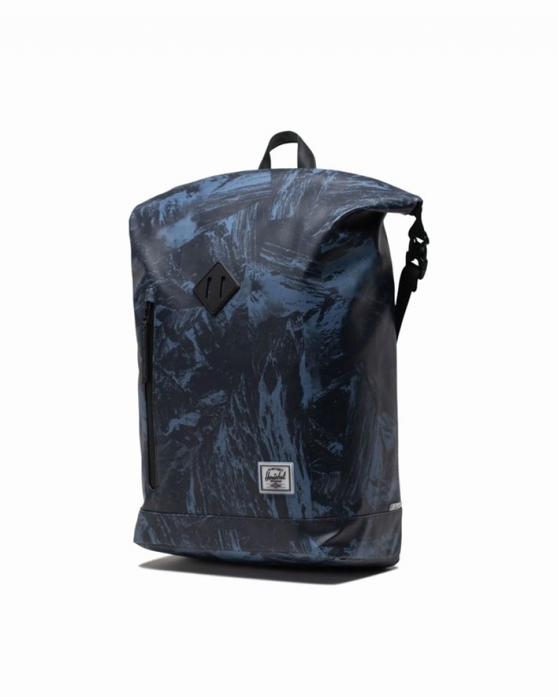 Mochilas Herschel Roll Top | Weather Resistant Cinzentas Azuis | FQAH46723