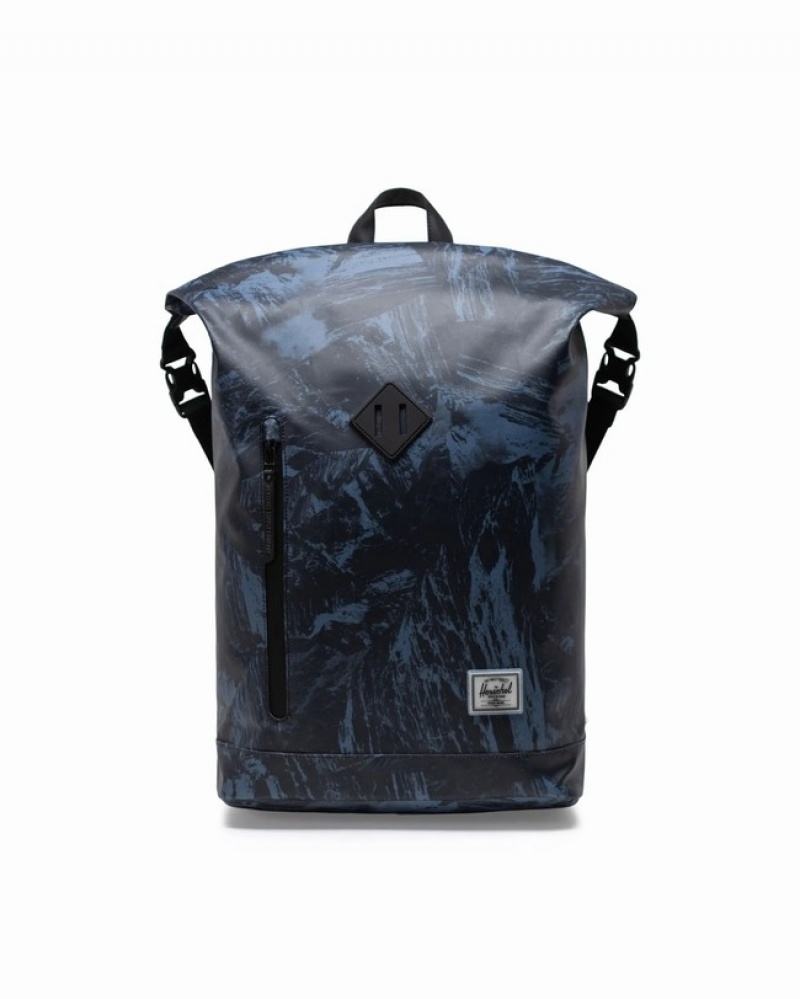 Mochilas Herschel Roll Top | Weather Resistant Cinzentas Azuis | FQAH46723